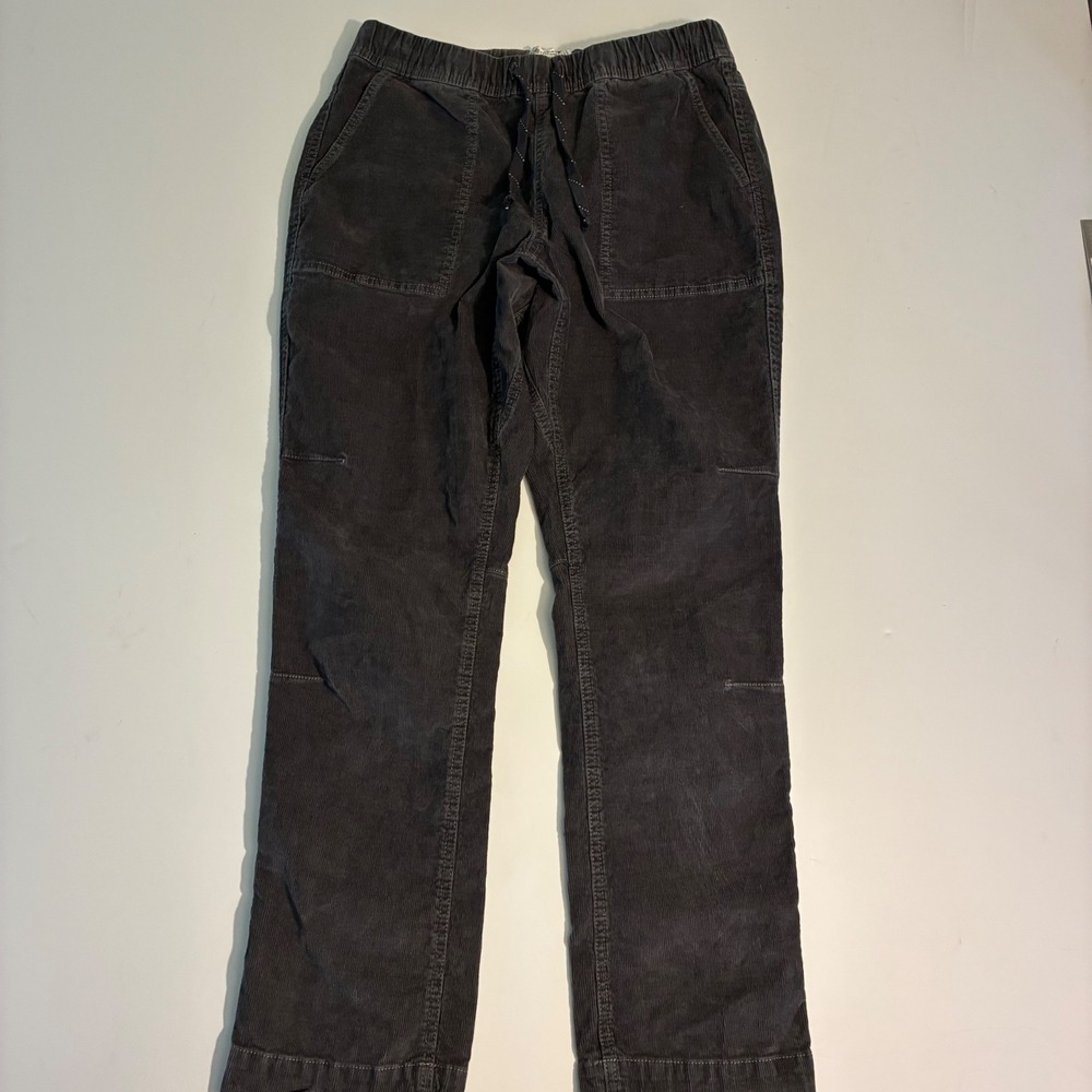 Alpine Design Womens Small Charcoal Grey Corduroy Utility Pants Organic Cotton